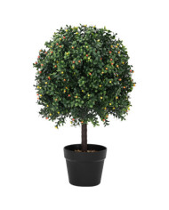 Arbre artificiel avec fruits et pot 35x50 cm Vert | Mobilier & Déco
