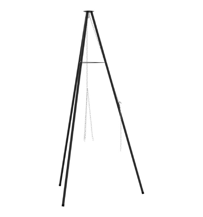 Trépied de cuisson au feu de camp 150 cm Hauteur Acier | Mobilier & Déco