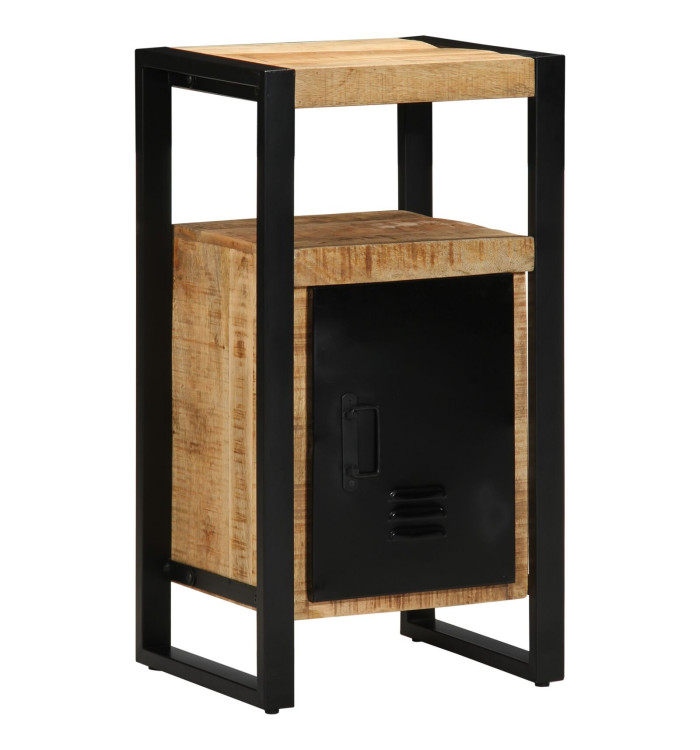 Armoire de salle de bain  40x35x75 cm en bois massif brut de manguier | Mobilier & Déco