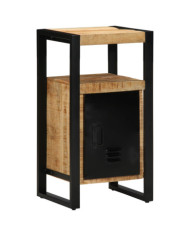 Armoire de salle de bain  40x35x75 cm en bois massif brut de manguier | Mobilier & Déco