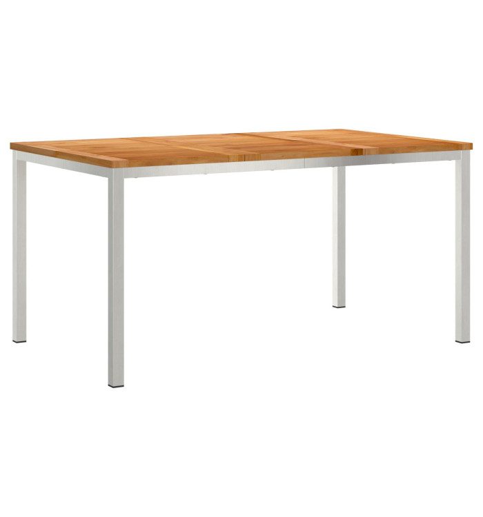 Table de salle à manger 150x90x75 cm en bois massif de teck | Mobilier & Déco