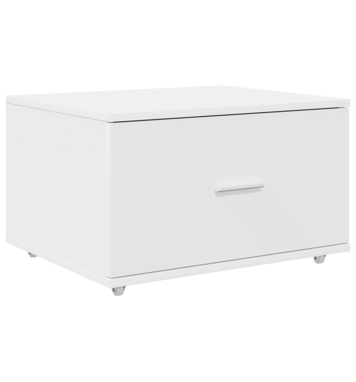 Cabinet à tiroirs blanc 55x45x33.5 cm en bois d'ingénierie | Mobilier & Déco