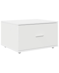 Cabinet à tiroirs blanc 55x45x33.5 cm en bois d'ingénierie | Mobilier & Déco