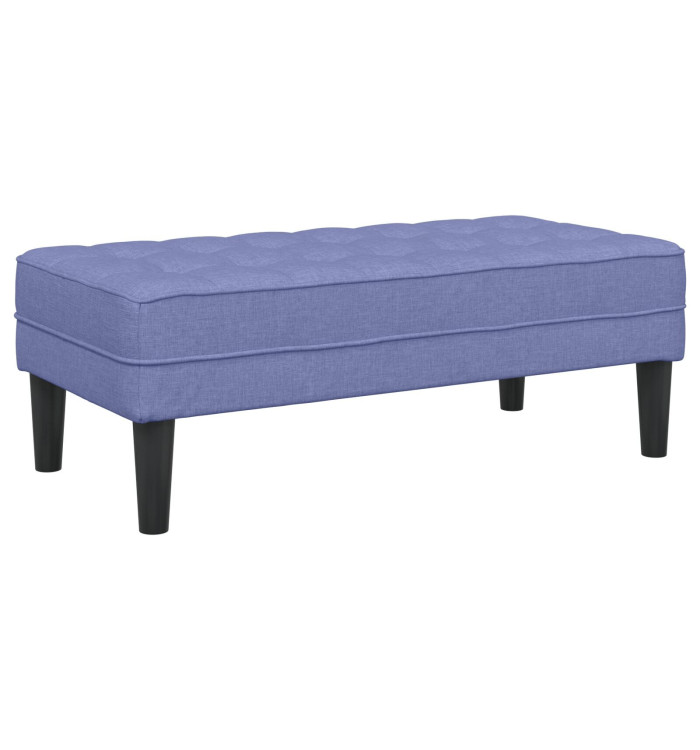 Banc en Jean Bleu 113x57x39 cm Tissu | Mobilier & Déco