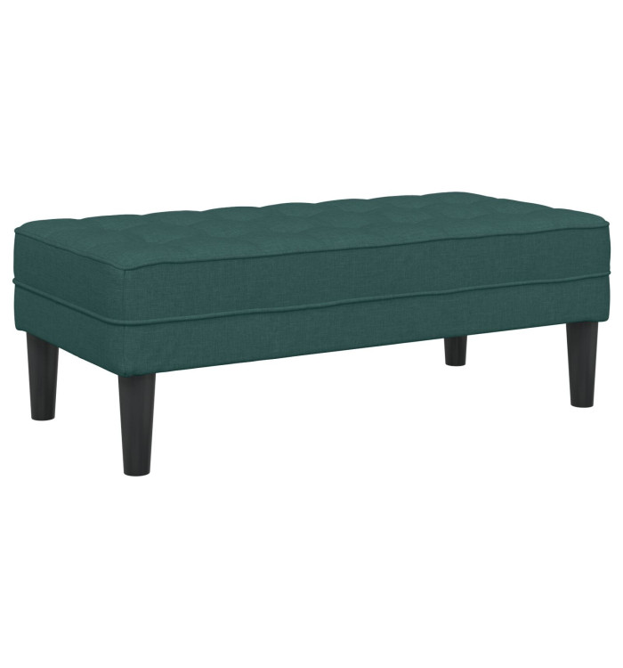 Banc Vert Foncé 113x57x39 cm Tissu | Mobilier & Déco
