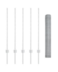 Poteaux de clôture 10 pcs U-Channel 100 cm en acier galvanisé, Clôture Hexagonale 1x10 m en acier galvanisé | Mobilier & Déco