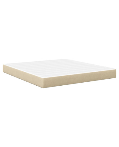 Matelas à ressorts ensachés Vert clair Gris Medium 180x200x20 cm Tissu | Mobilier & Déco
