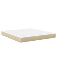Matelas à ressorts ensachés Vert clair Gris Medium 180x200x20 cm Tissu | Mobilier & Déco