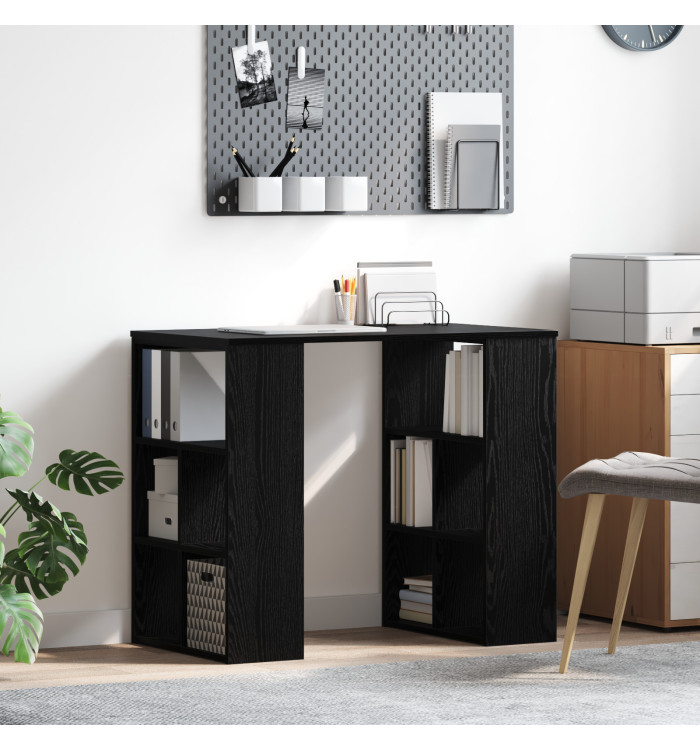 Bureau d'écriture Chêne noir Panneau de particules Taille standard | Mobilier & Déco