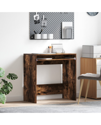 Bureau d'ordinateur Chêne fumé Panneau de particules Compact | Mobilier & Déco