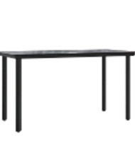 Tables d'extérieur Noir Métal Grand Table à manger | Mobilier & Déco