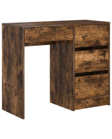 Bureau d'écriture marron Chêne fumé Bois d'ingénierie Moyen | Mobilier & Déco