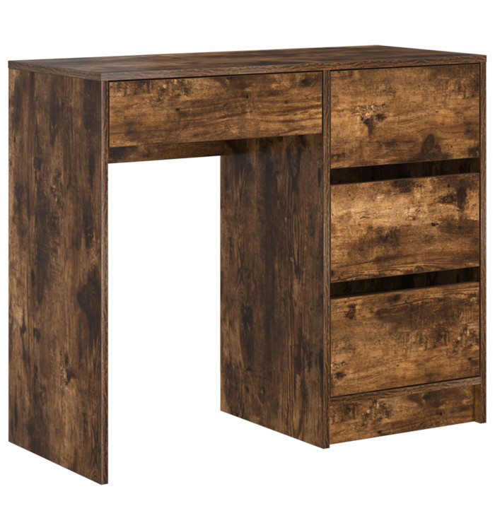 Bureau d'écriture marron Chêne fumé Bois d'ingénierie Moyen | Mobilier & Déco