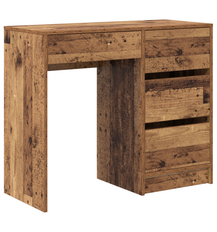 Bureau d'écriture en vieux bois Vieux bois Bois d'ingénierie Moyen | Mobilier & Déco