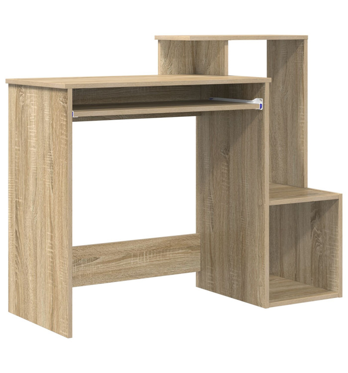 Bureau en chêne de Sonoma Chêne de Sonoma MDF avec placage en chêne | Mobilier & Déco