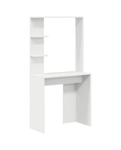 Bureau blanc Blanc Bois d'ingénierie Moyen Bureau ordi | Mobilier & Déco