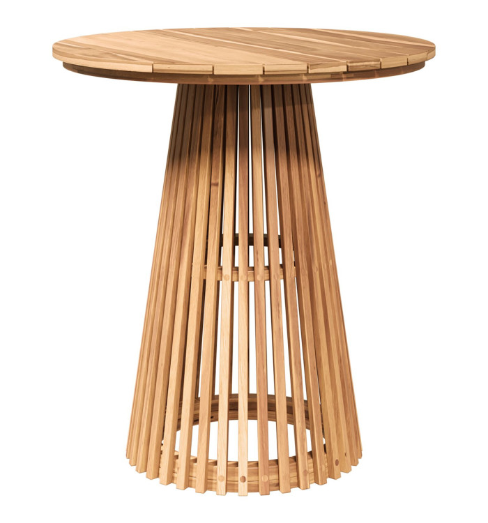 Table de jardin Ø70x75 cm Bois massif Teck | Mobilier & Déco