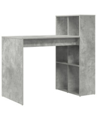 Bureau d'écriture Gris béton Bois d'ingénierie finition béton Moyen | Mobilier & Déco