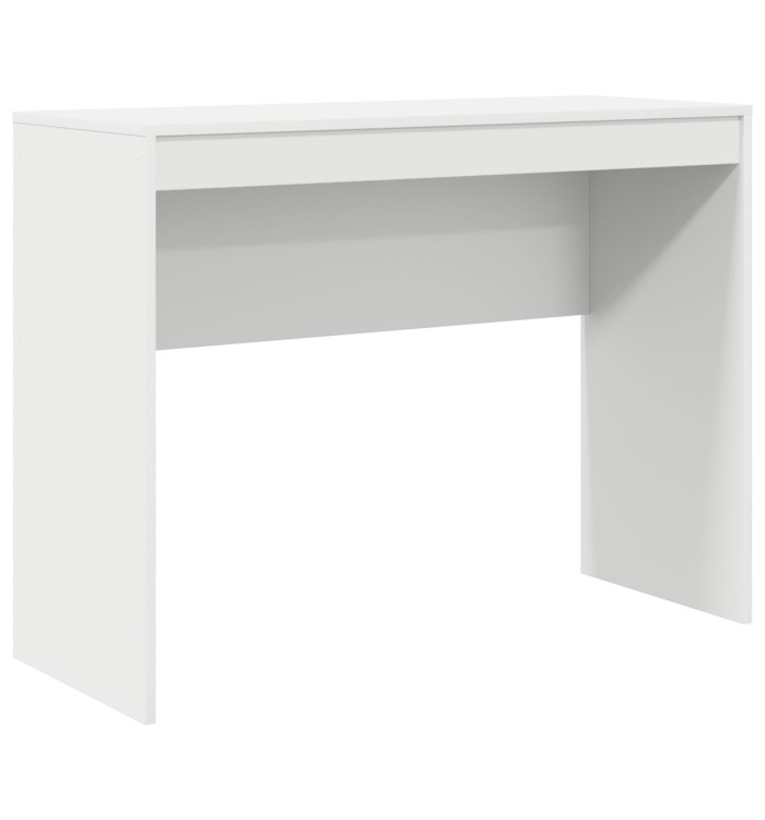 Bureau d'écriture Blanc Panneau de particules Moyen Simple | Mobilier & Déco