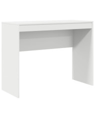 Bureau d'écriture Blanc Panneau de particules Moyen Simple | Mobilier & Déco