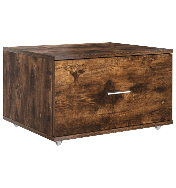 Cabinet à tiroirs Chêne fumé MDF avec placage Cabinet à tiroirs | Mobilier & Déco