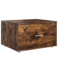 Cabinet à tiroirs Chêne fumé MDF avec placage Cabinet à tiroirs | Mobilier & Déco