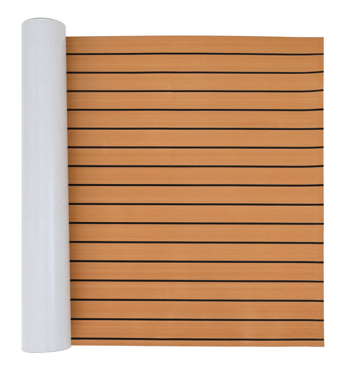 Revêtement de bateau autocollant Marron et Noir 240x90 cm Mousse EVA | Mobilier & Déco