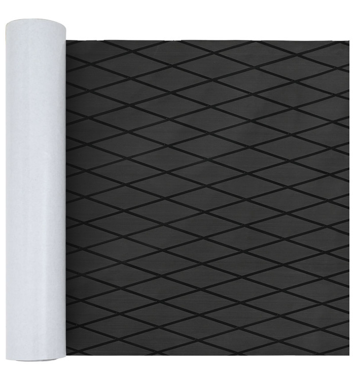 Revêtement de Bateau Autocollant Noir et Gris 190x70 cm Mousse EVA | Mobilier & Déco