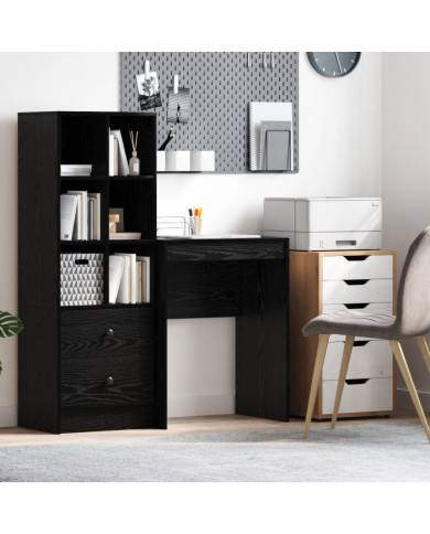 Bureau d'écriture Chêne noir Bois d'ingénierie 60 x 40 x 76 cm | Mobilier & Déco