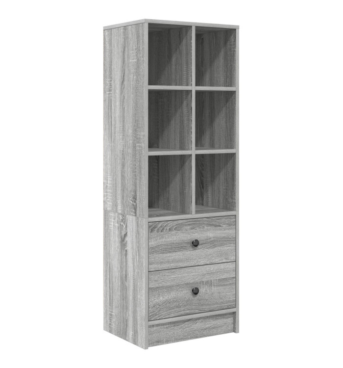 Unité de Rangement Grise Sonoma Gris Panneau de particules Moyenne | Mobilier & Déco