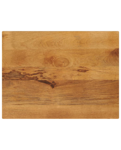 Dessus de table 70x60x3,8 cm rectangulaire bois massif manguier | Mobilier & Déco