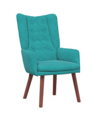 Fauteuil Relaxant en Velours Turquoise | Mobilier & Déco