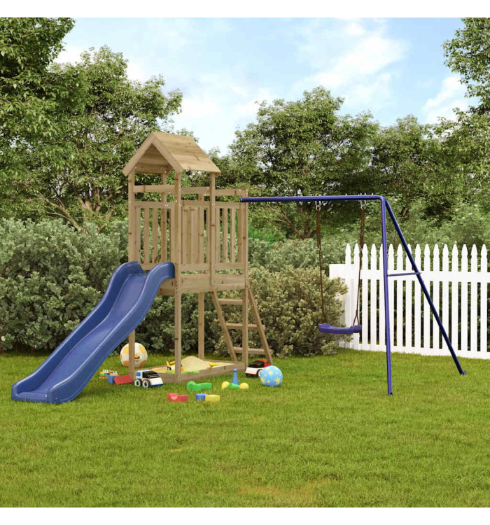 Aire de jeux d'extérieur bois de pin imprégné | Mobilier & Déco