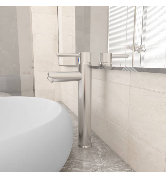 Mitigeur de salle de bain Nickel 12x30 cm | Mobilier & Déco