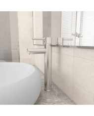 Mitigeur de salle de bain Nickel 12x30 cm | Mobilier & Déco