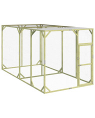 Poulailler 200x400x200 cm Bois de pin massif imprégné | Mobilier & Déco