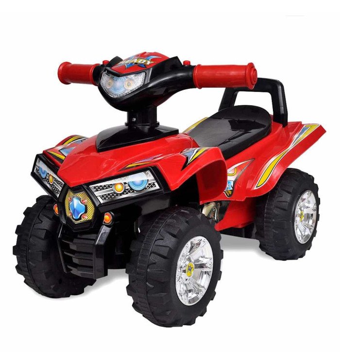 Quad à chevaucher enfant rouge avec son et lumière | Mobilier & Déco