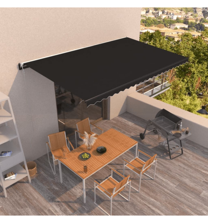 Auvent rétractable automatique 500x350 cm Anthracite | Mobilier & Déco