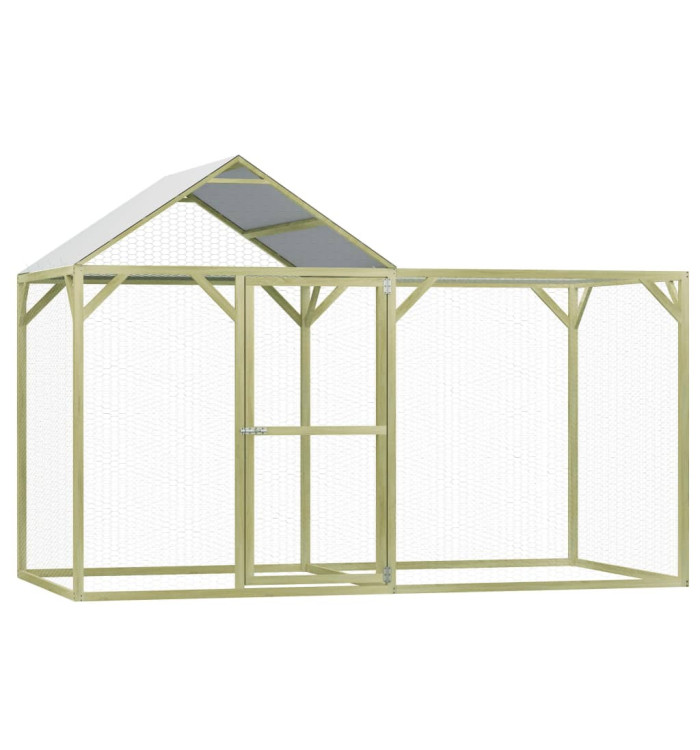 Poulailler 3x1,5x2 m Pinède imprégnée | Mobilier & Déco