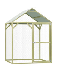 Poulailler 1,5x1,5x2 m Pinède imprégnée | Mobilier & Déco