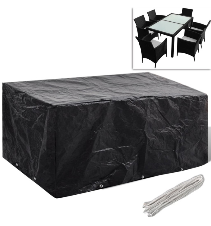 Housse de salon de jardin 8 œillets 240 x 140 x 90 cm | Mobilier & Déco