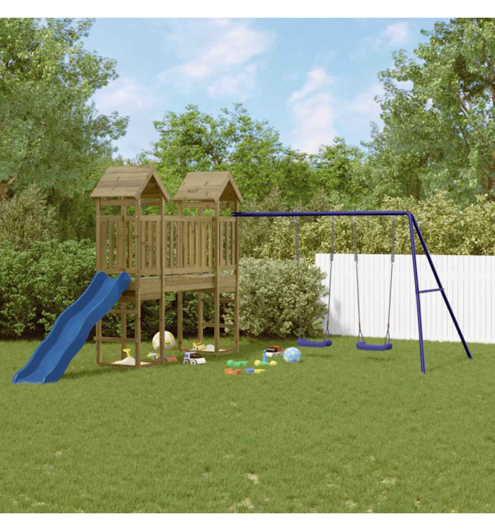 Aire de jeux d'extérieur bois de pin imprégné | Mobilier & Déco