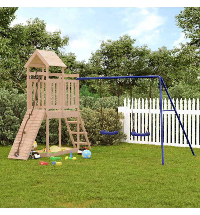 Aire de jeux d'extérieur bois de pin massif | Mobilier & Déco