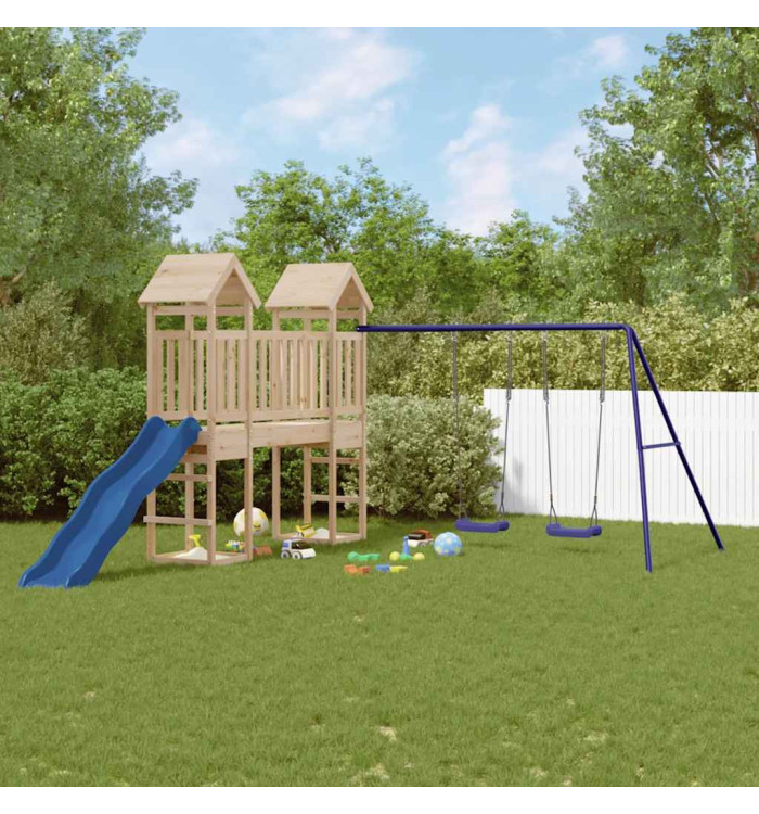 Aire de jeux d'extérieur bois de pin massif | Mobilier & Déco
