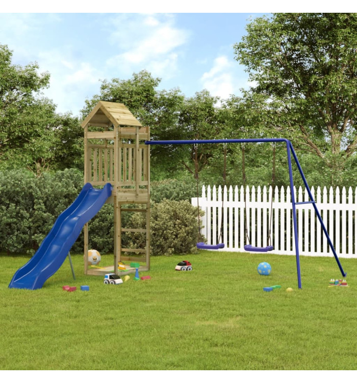 Aire de jeux d'extérieur bois de pin imprégné | Mobilier & Déco