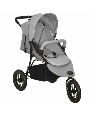 Poussette pour bébé Gris clair Acier | Mobilier & Déco