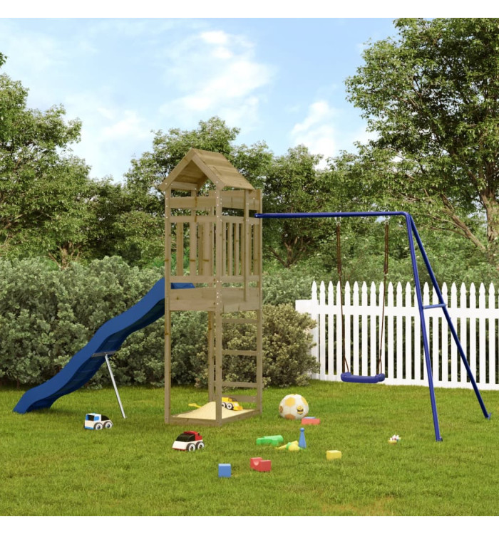 Aire de jeux d'extérieur bois de pin imprégné | Mobilier & Déco