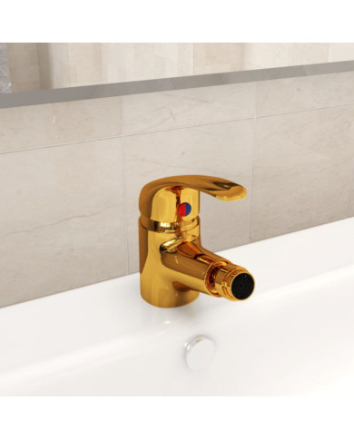 Mitigeur de bidet de salle de bain Doré 13x12 cm | Mobilier & Déco
