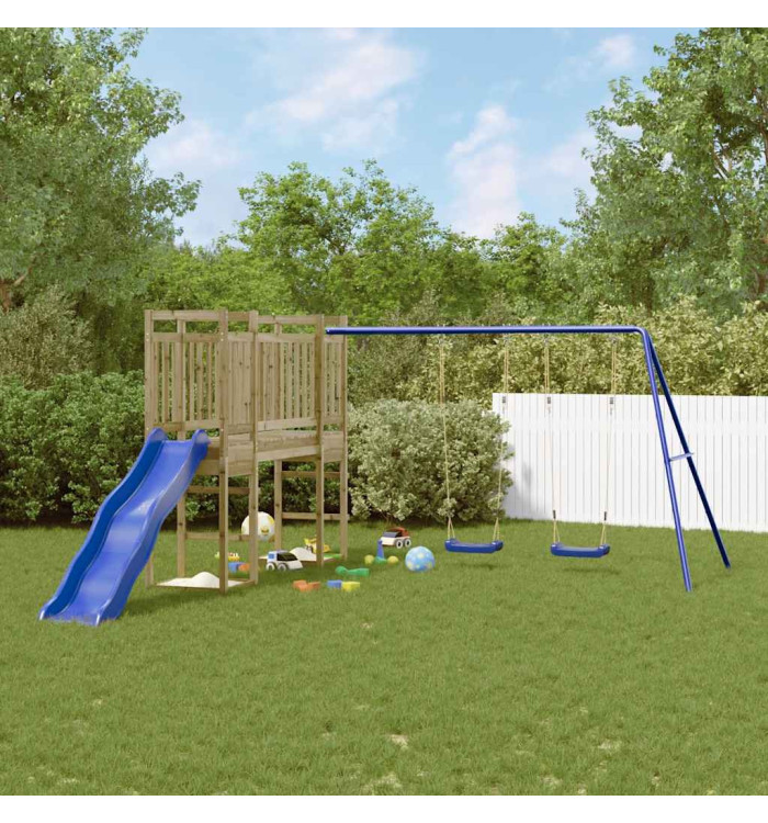 Aire de jeux d'extérieur bois de pin imprégné | Mobilier & Déco
