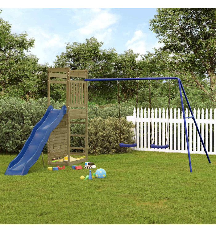Aire de jeux d'extérieur bois de pin imprégné | Mobilier & Déco